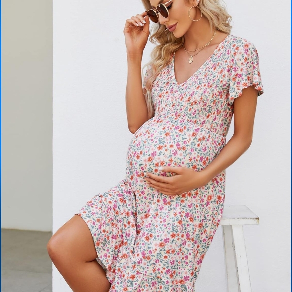 Floral Maternity Dress
